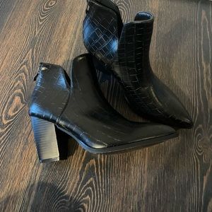 Shein Alligator Skin Booties